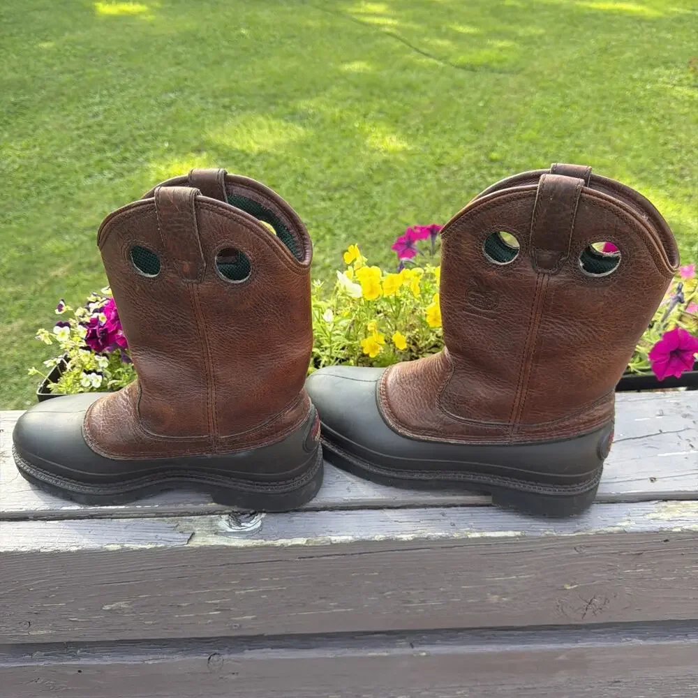 NWOT Georgia Boot G5655 Mud Dog Steel Toe EH Wellington Work Boots Mens 9.5M